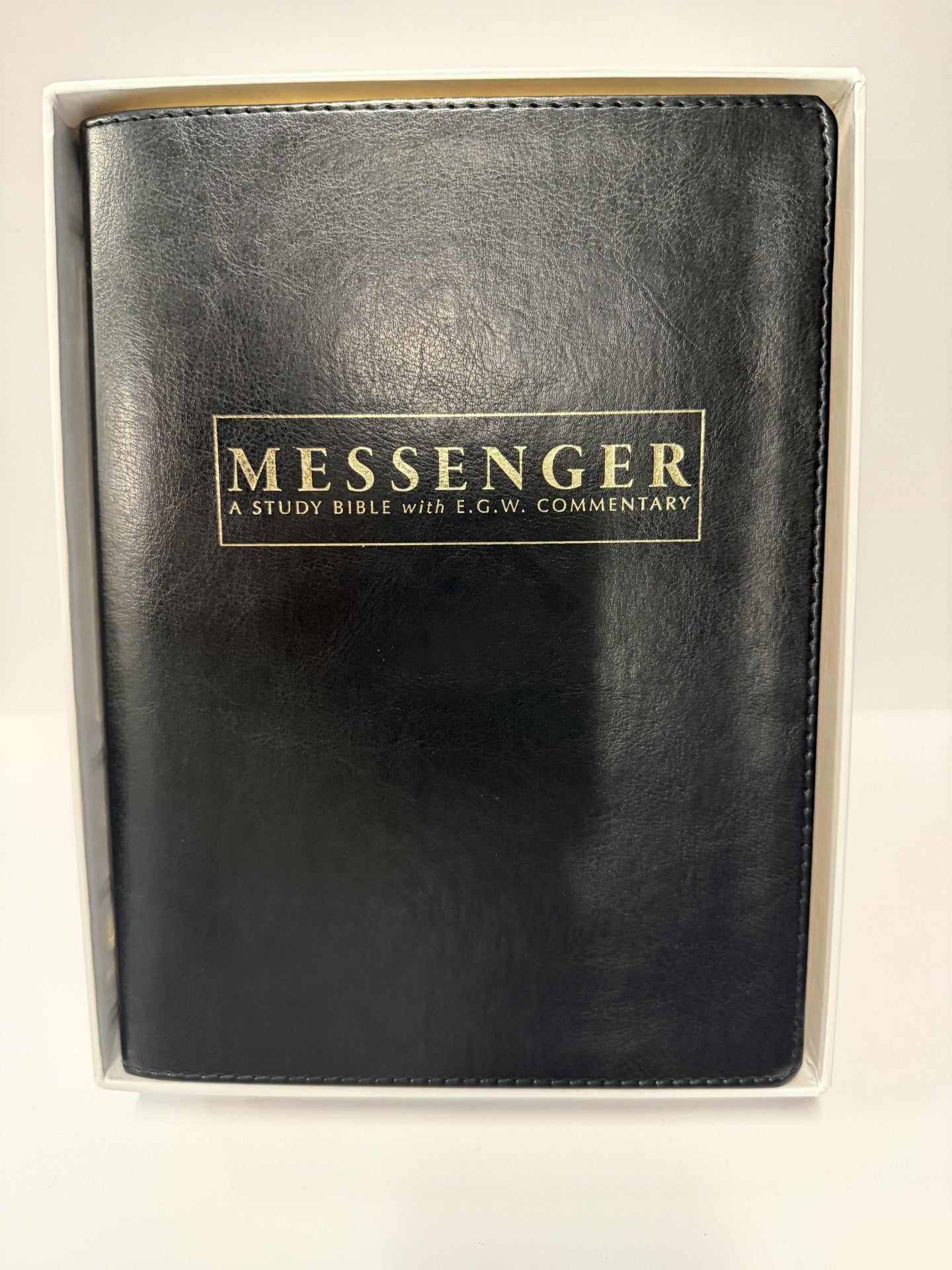 ONE-OF-A-KIND The NKJV Messenger EGW Study Bible - Onyx (Black)