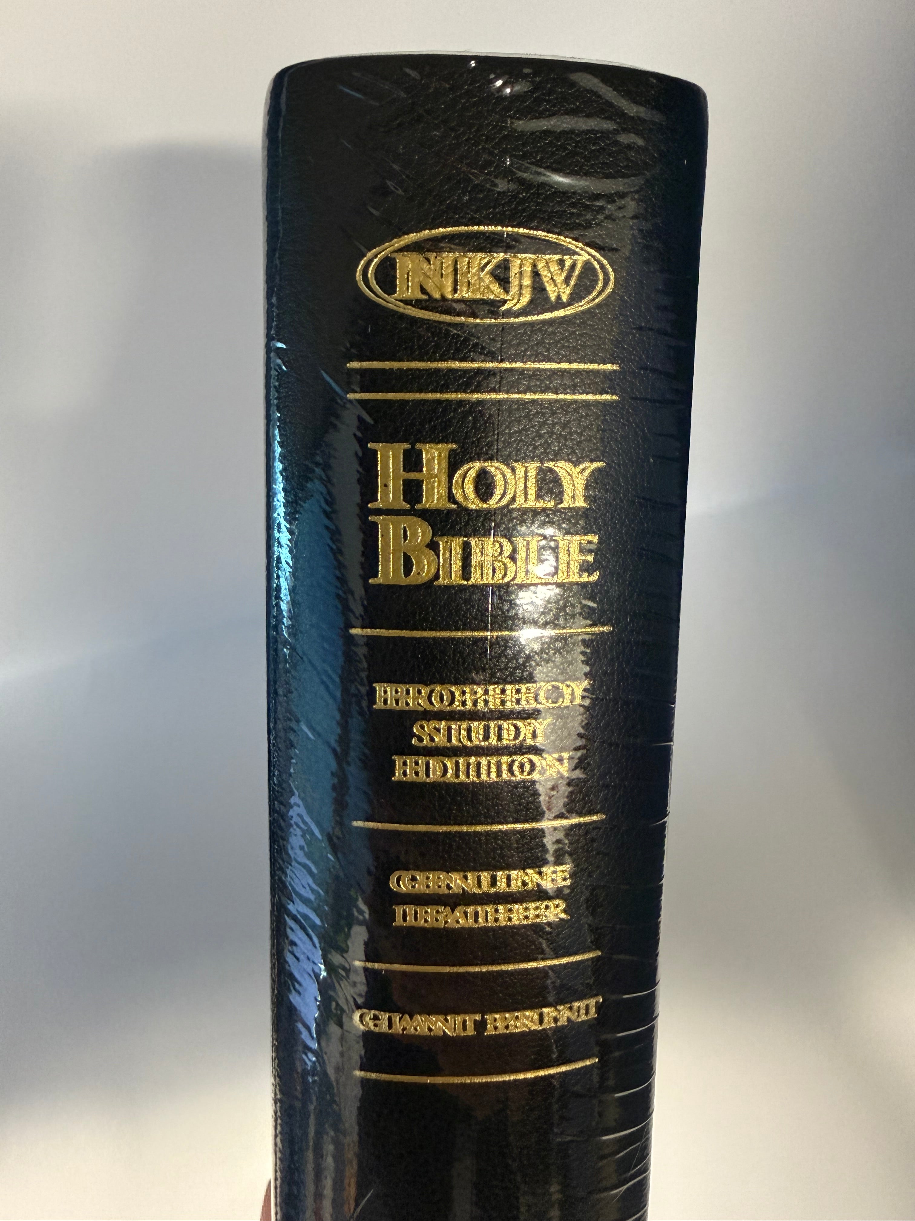 ONE-OF-A-KIND NKJV Prophecy Study Bible Giant Print (Premium Leather) by Amazing Facts