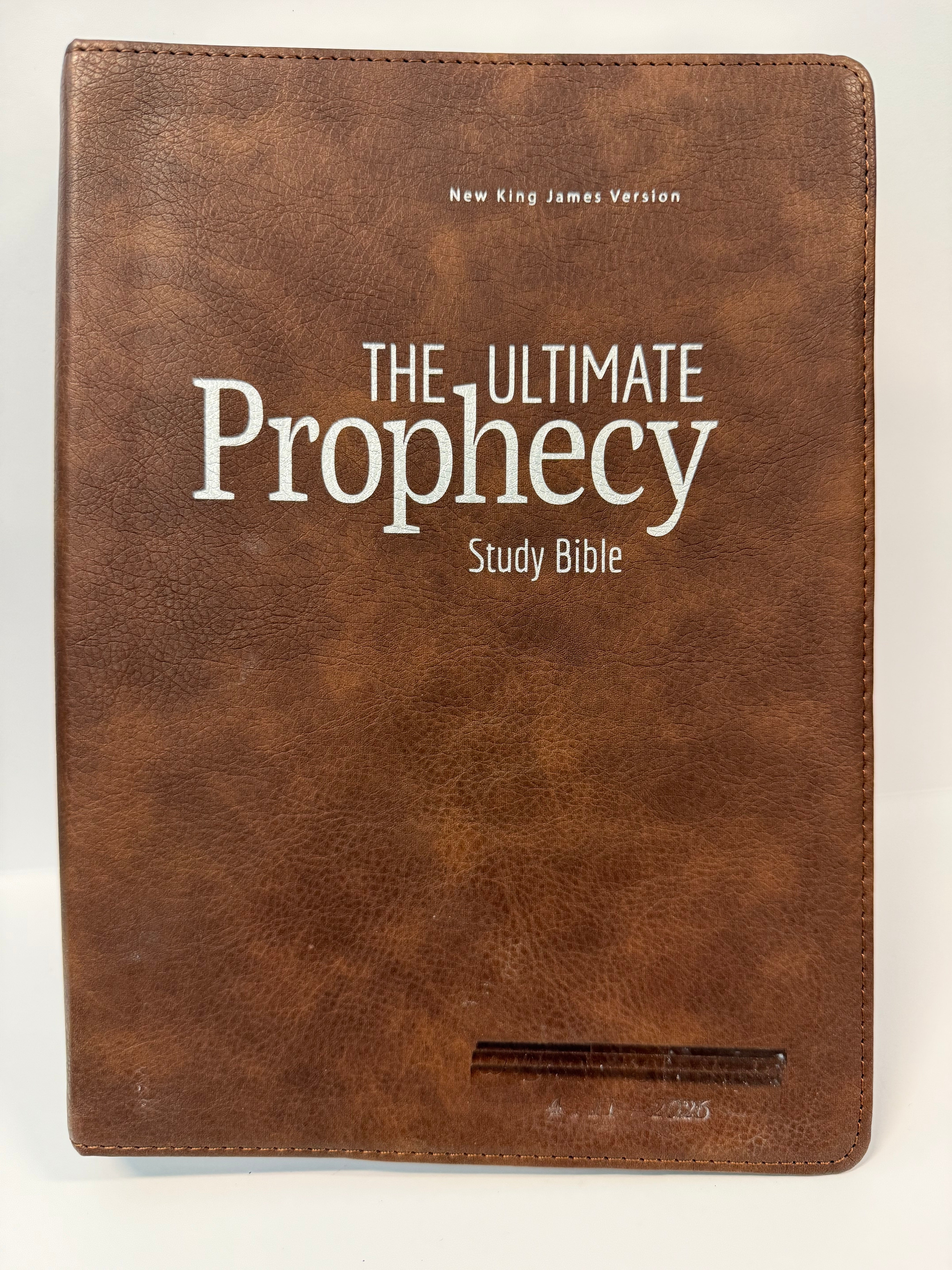 ONE-OF-A-KIND The Ultimate Prophecy Study Bible - Brown Leathersoft by Amazing Facts