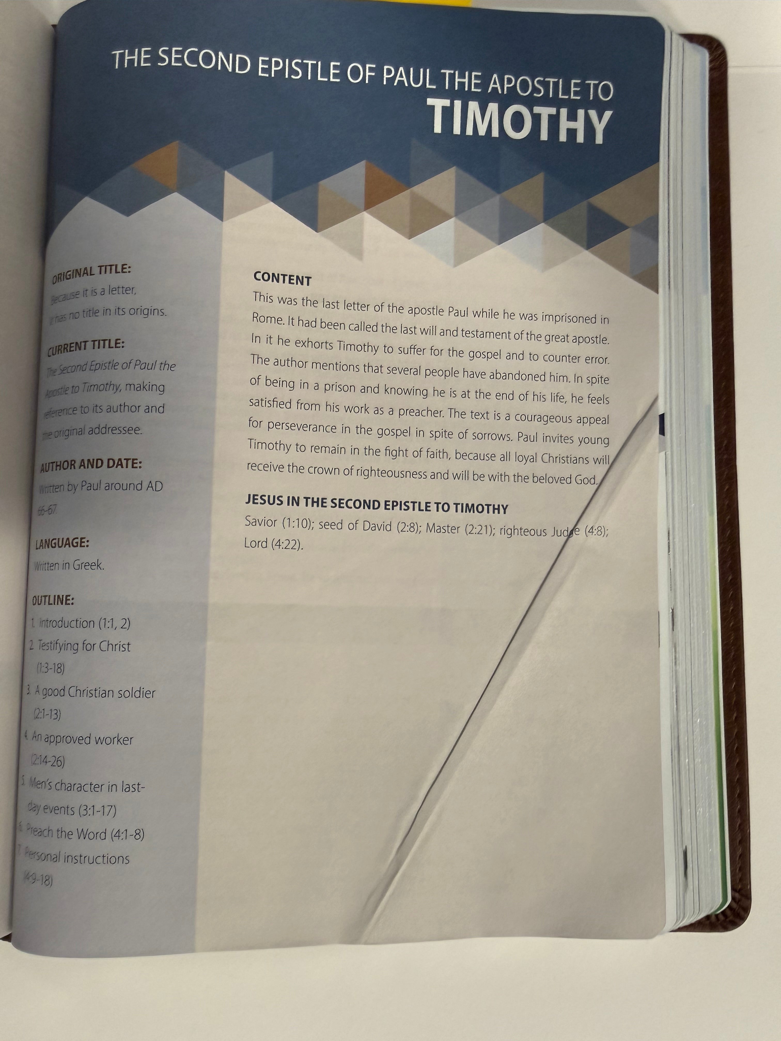 ONE-OF-A-KIND The Ultimate Prophecy Study Bible - Brown Leathersoft by Amazing Facts