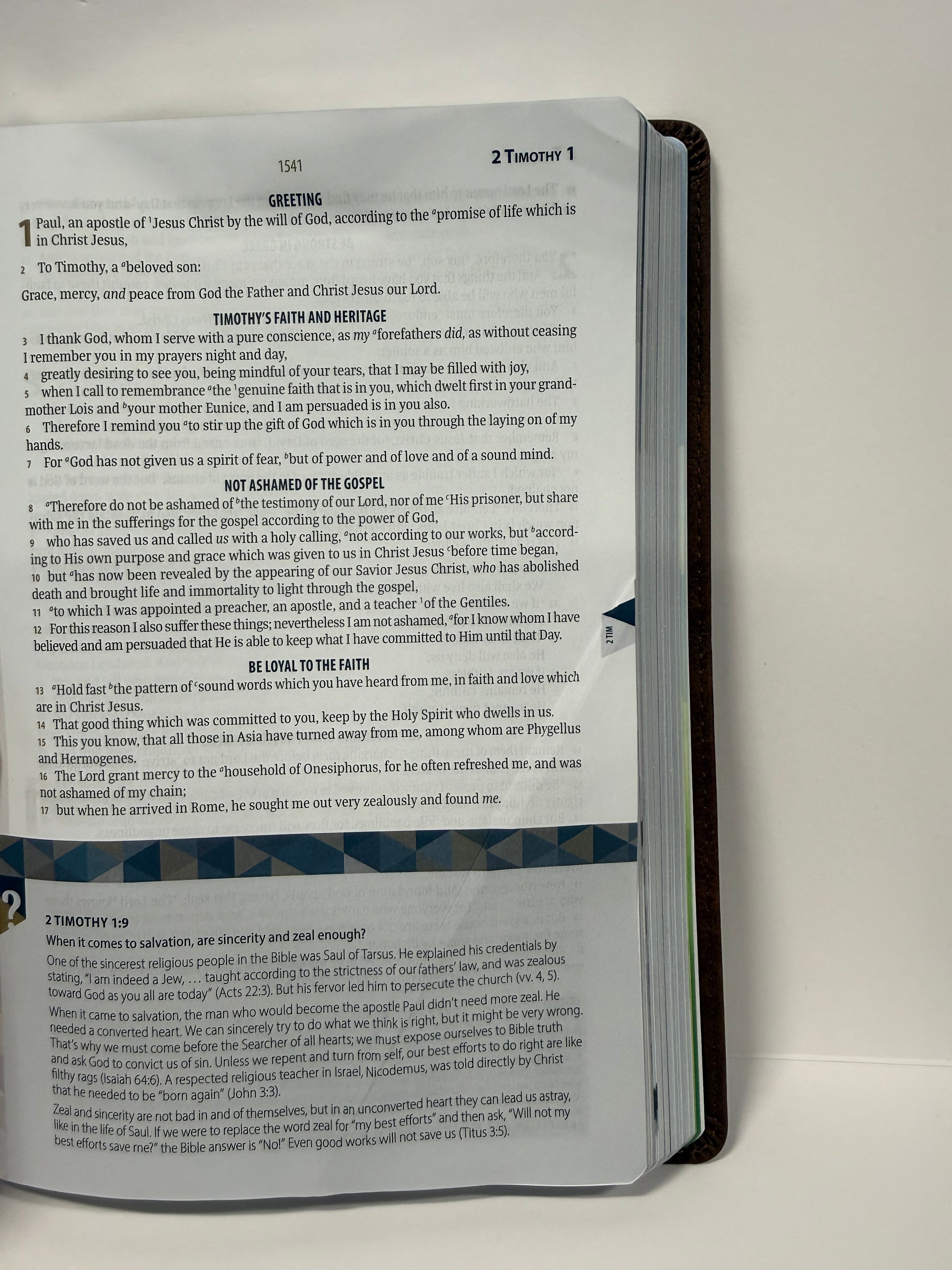 ONE-OF-A-KIND The Ultimate Prophecy Study Bible - Brown Leathersoft by Amazing Facts