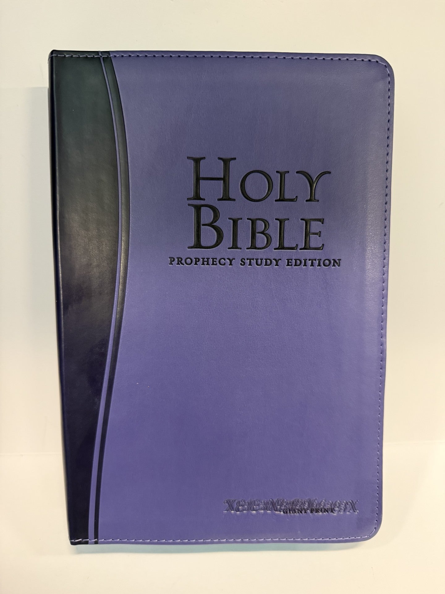 ONE-OF-A-KIND Purple Leathersoft, Giant Print | NKJV Prophecy Study Bible