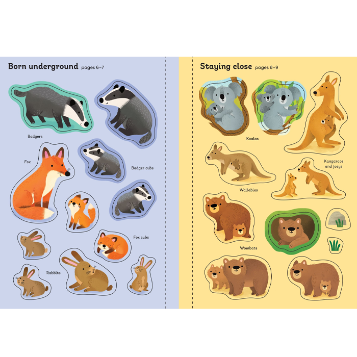 Little First Stickers Baby Animals