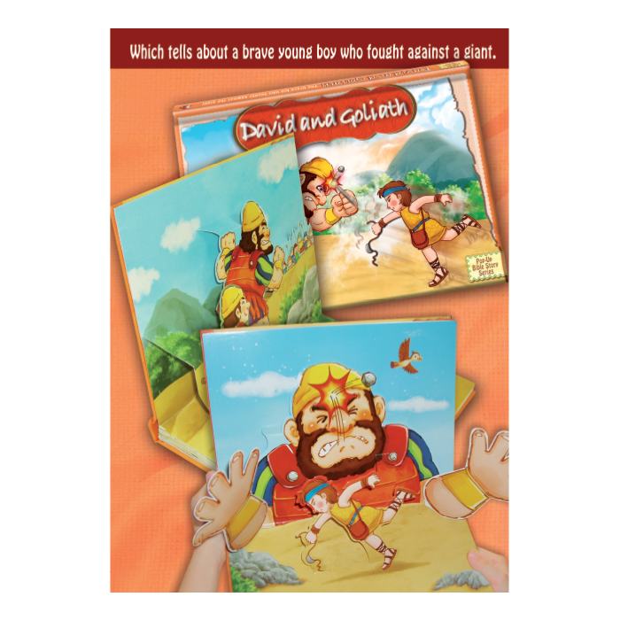 David and Goliath, Bible Stories Pop-Up Book by Safeliz Publishing