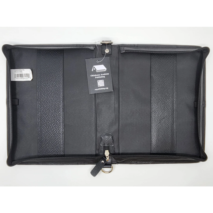 Large - Bible Case in Black Leather
