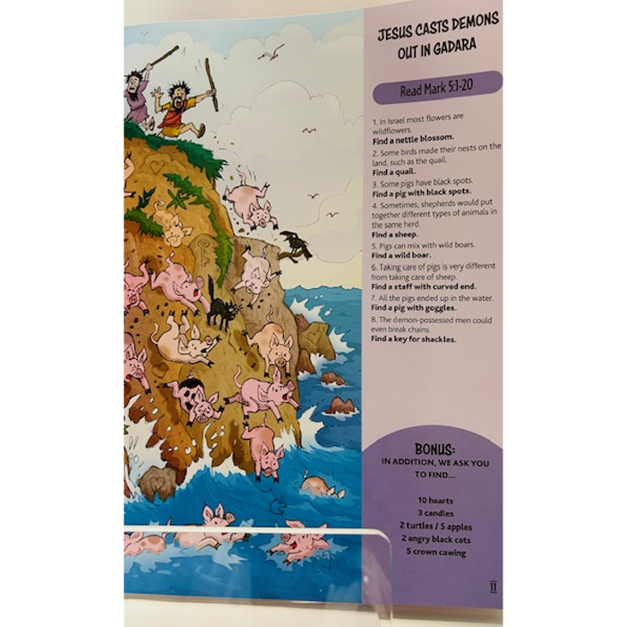 Find Me If You Can! Jesus Miracles- Search Activity Book by Safeliz