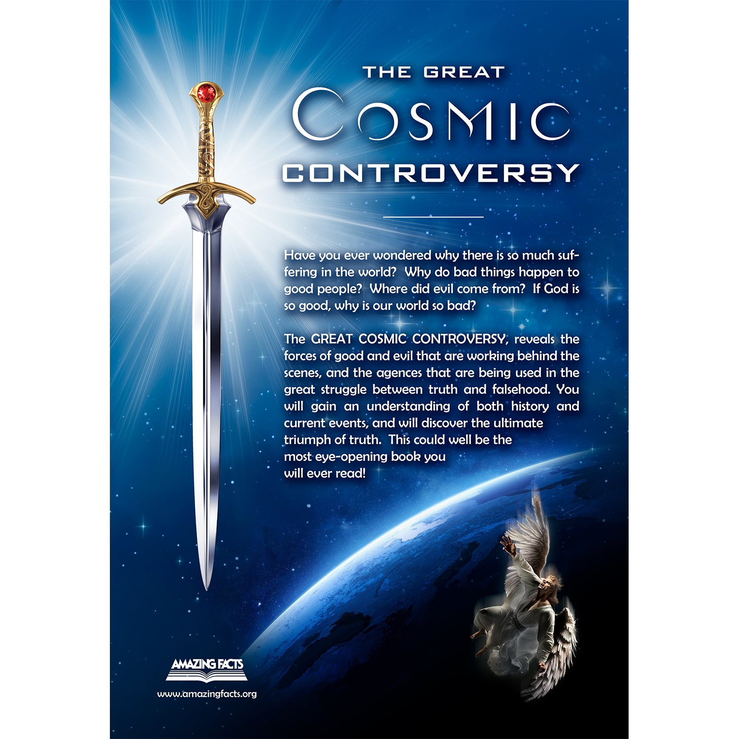 The Great Cosmic Controversy Illustrated Large Print by Amazing Facts