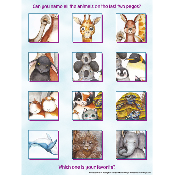 God Made Us Just Right by Kregel