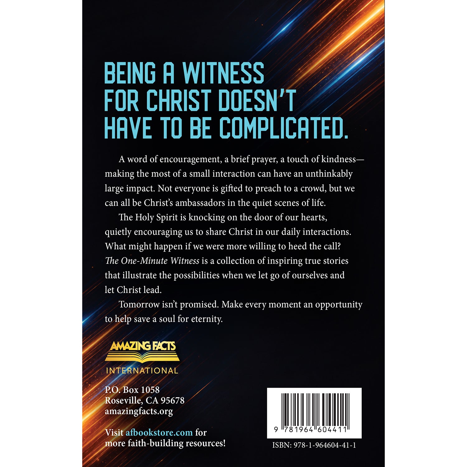 PRE-ORDER! The One-Minute Witnessing by Frank D. Cohen