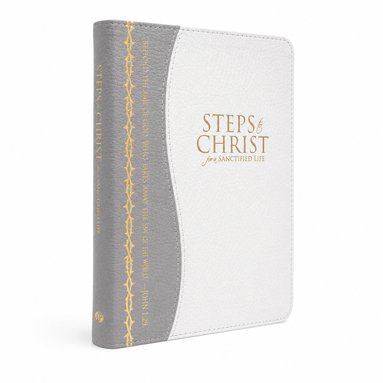 RPE-ORDER! Steps to Christ for a Sanctified Life Two-Tone Gray Genuine Leather by Ellen White