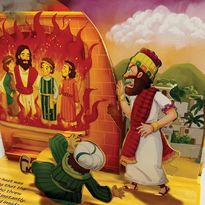 The Fiery Furnace, Bible Stories Pop-Up Book by Safeliz Publishing