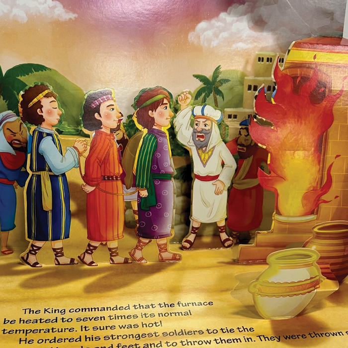 The Fiery Furnace, Bible Stories Pop-Up Book by Safeliz Publishing