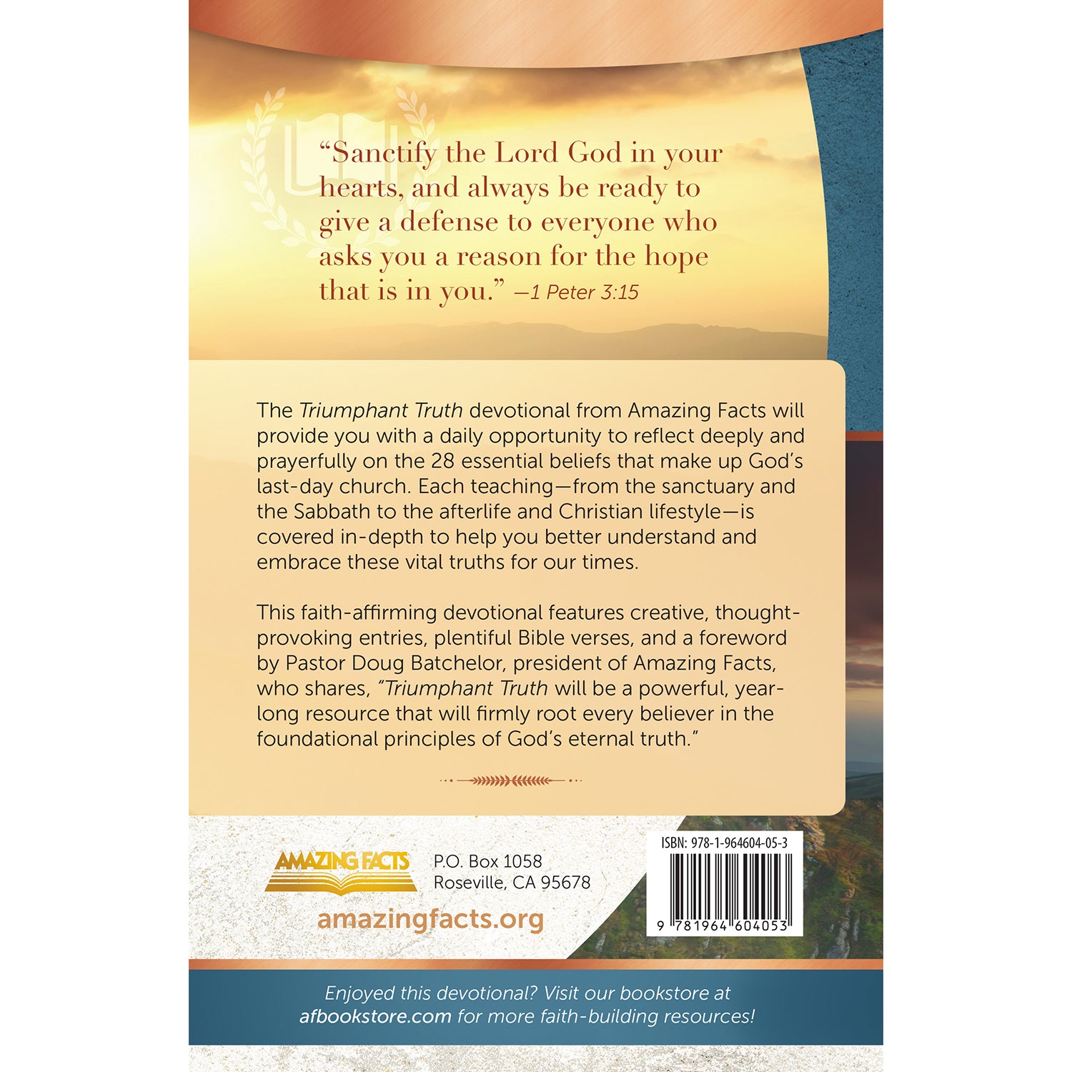 (Paperback) Triumphant Truth: A Daily Devotional by Amazing Facts