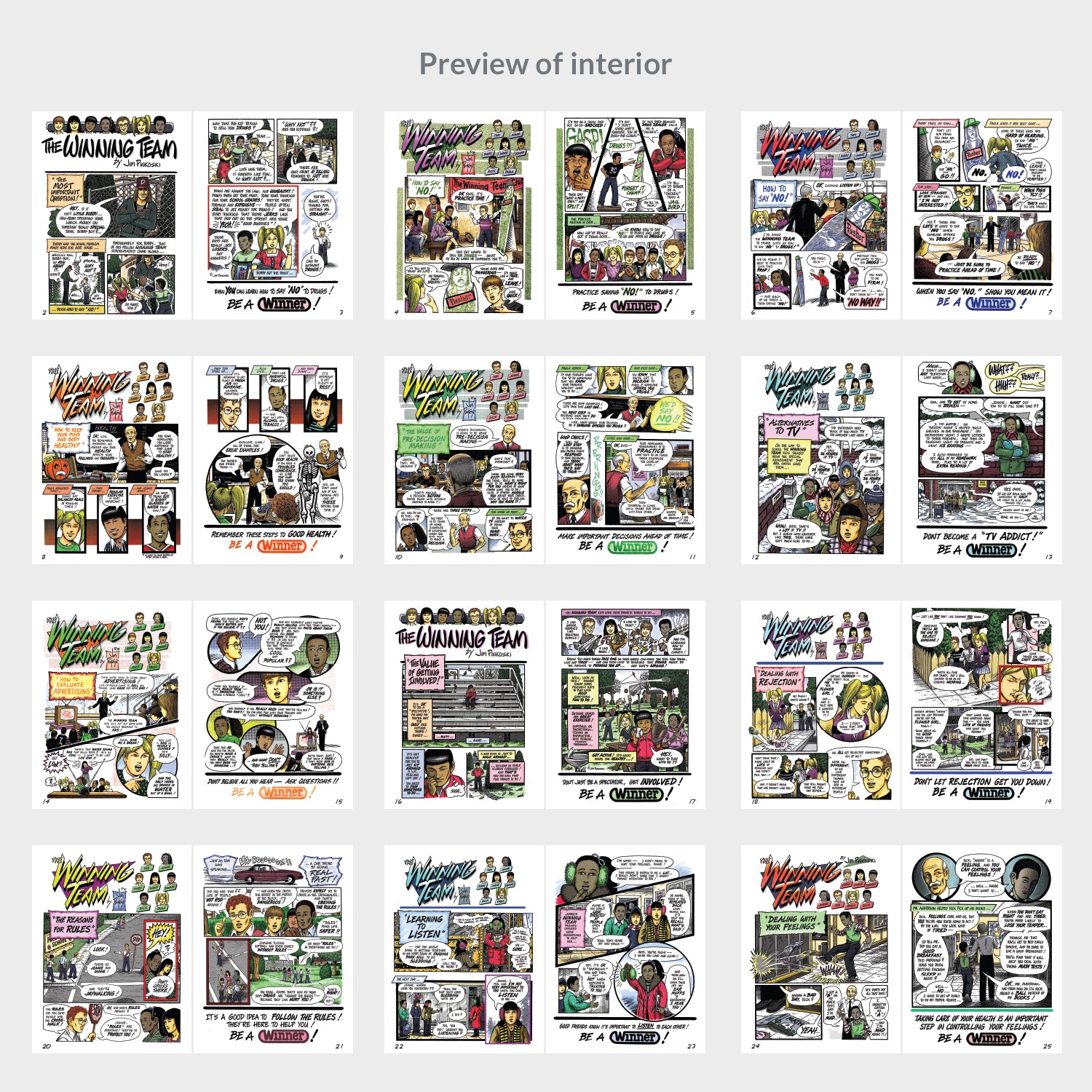 The Winning Team | Full-Color Edition! by Jim Pinkoski