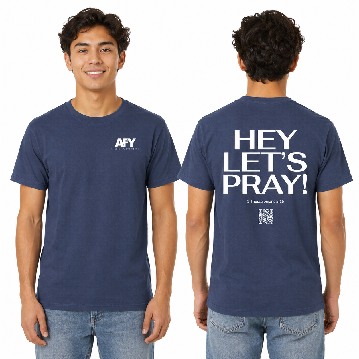Hey Lets Pray! T-Shirt by Amazing Facts