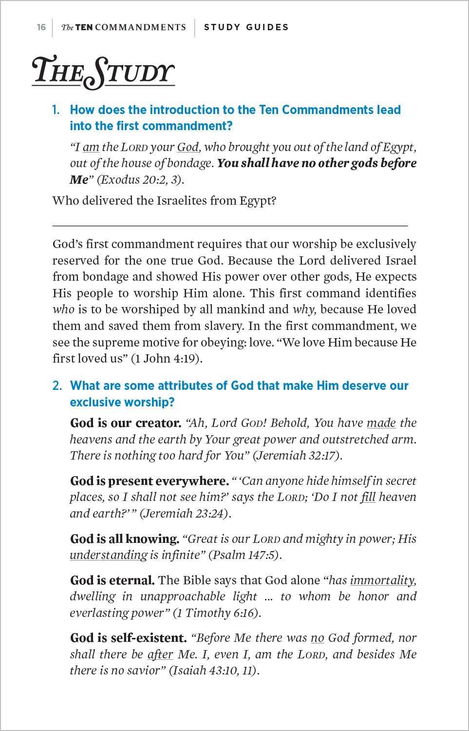 The Ten Commandments: Study Guide by Amazing Facts