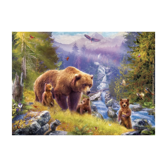 Grizzly Cubs Puzzle - 500 pieces