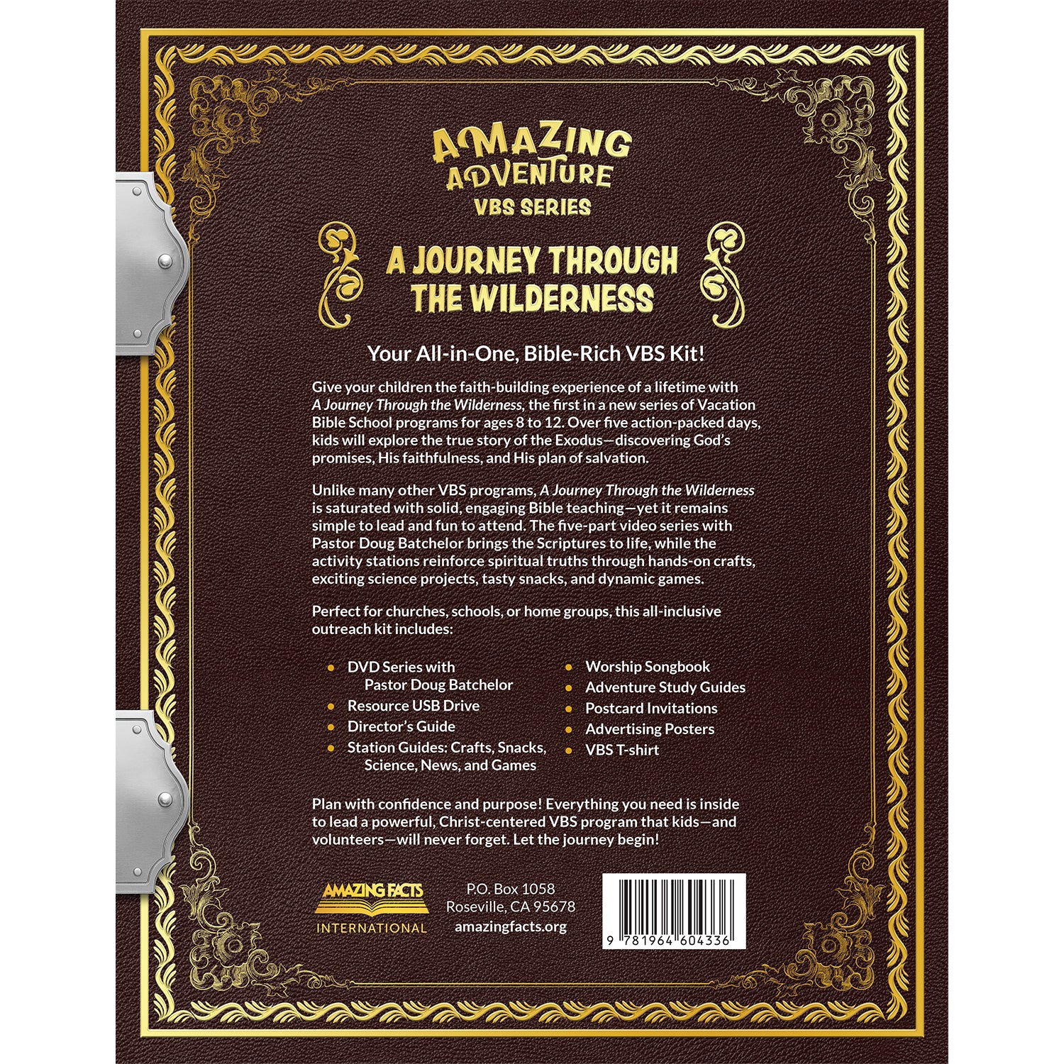 PRE-ORDER! A Journey Through the Wilderness VBS Box by Amazing Facts