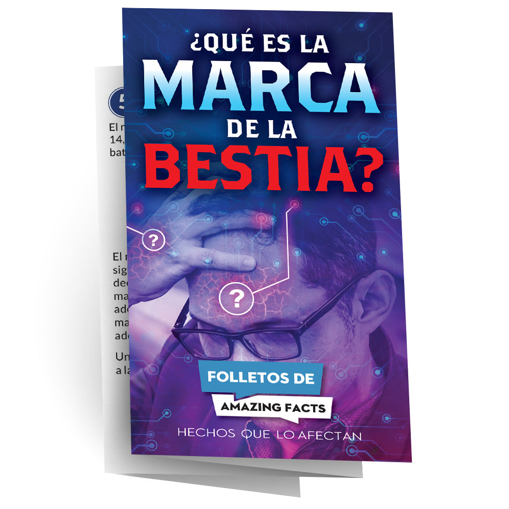 AFacts Tracts (100/pack): ¿Qué Es la Marca de la Bestia?(What is the Mark of the Beast) by Amazing Facts