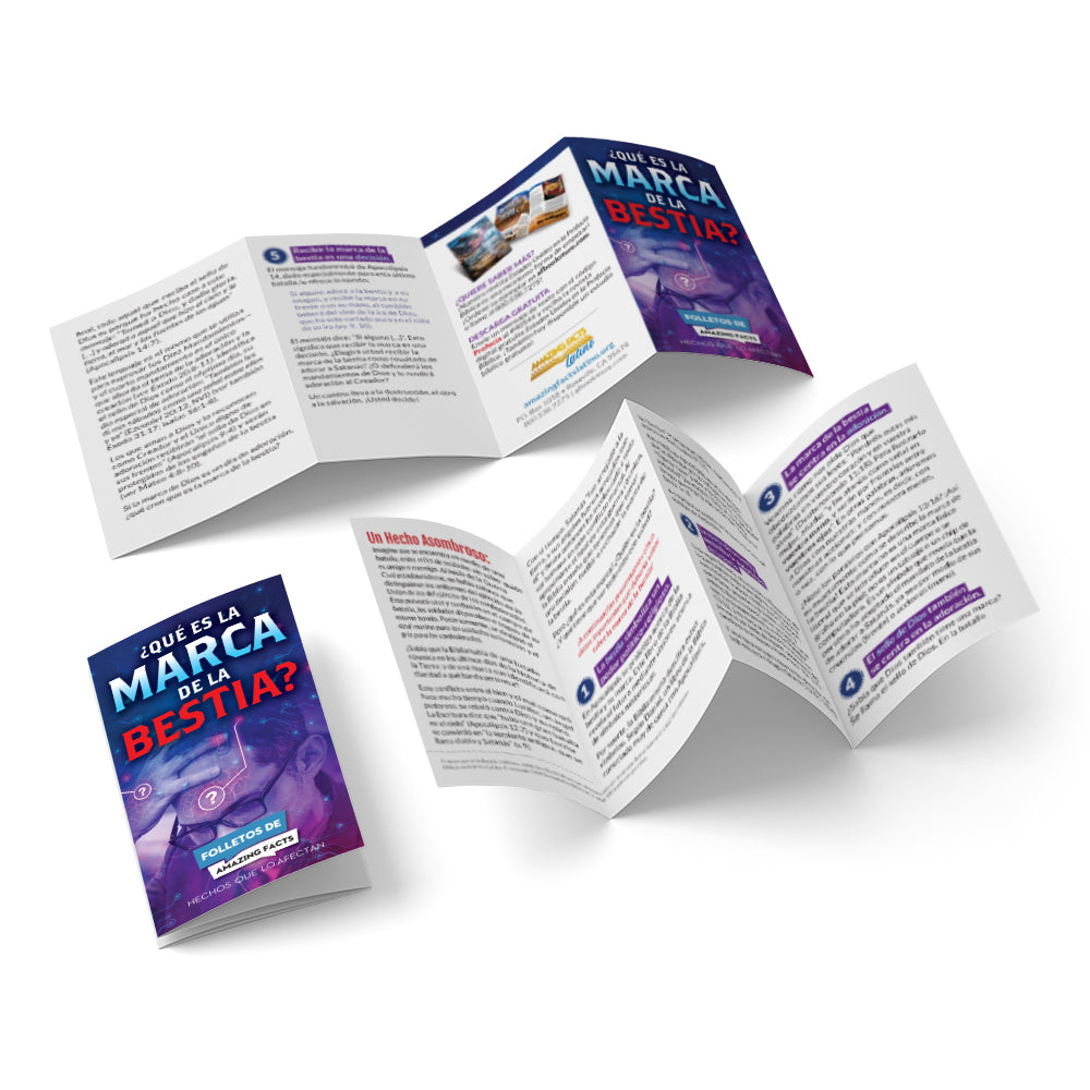 AFacts Tracts (100/pack): Que' Es La Marca De La Bestia? (What is the Mark of the Beast) by Amazing Facts