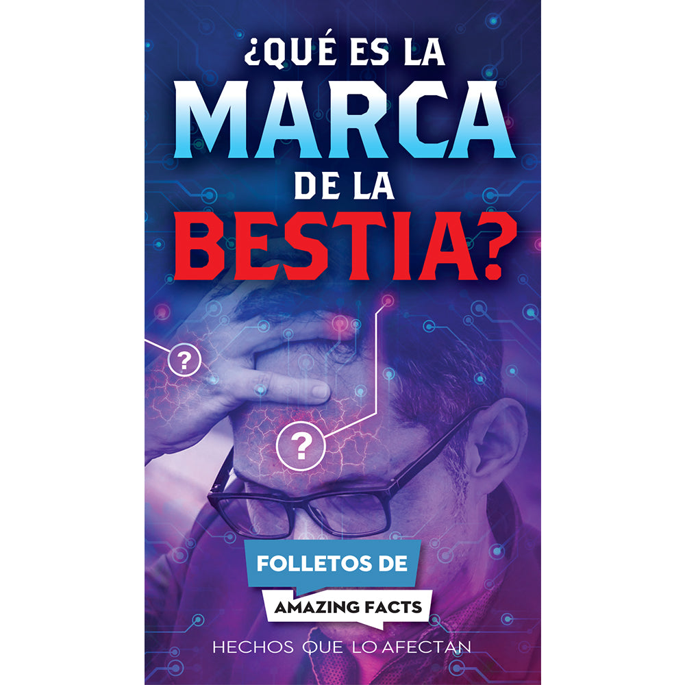 AFacts Tracts (100/pack): ¿Qué Es la Marca de la Bestia?(What is the Mark of the Beast) by Amazing Facts