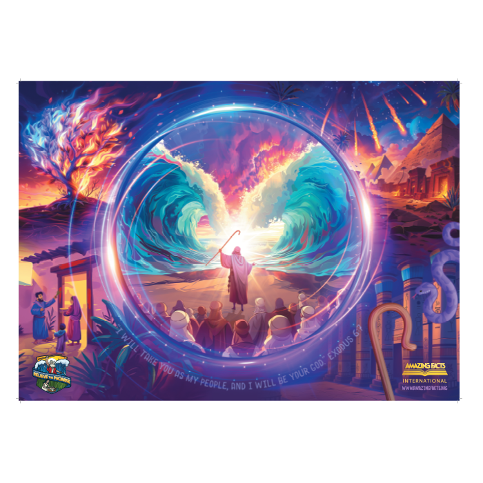 Moses Pathfinder Puzzle, Pin, & Sash