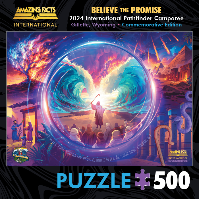 Moses Pathfinder Puzzle, Pin, & Sash