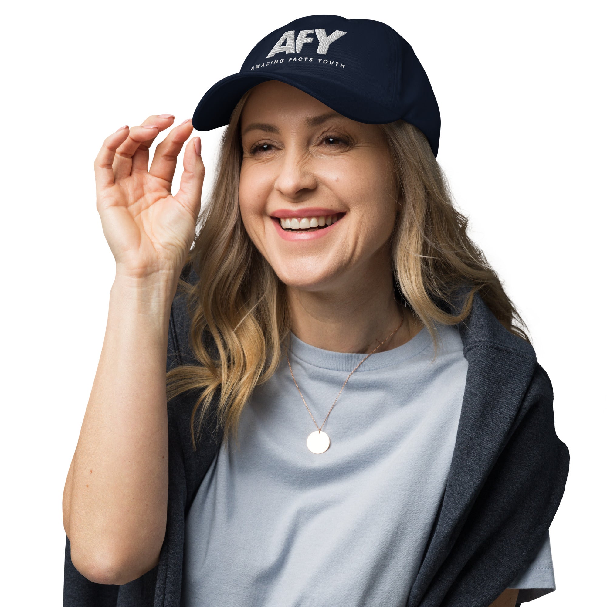 AFY Dad Hat White Logo