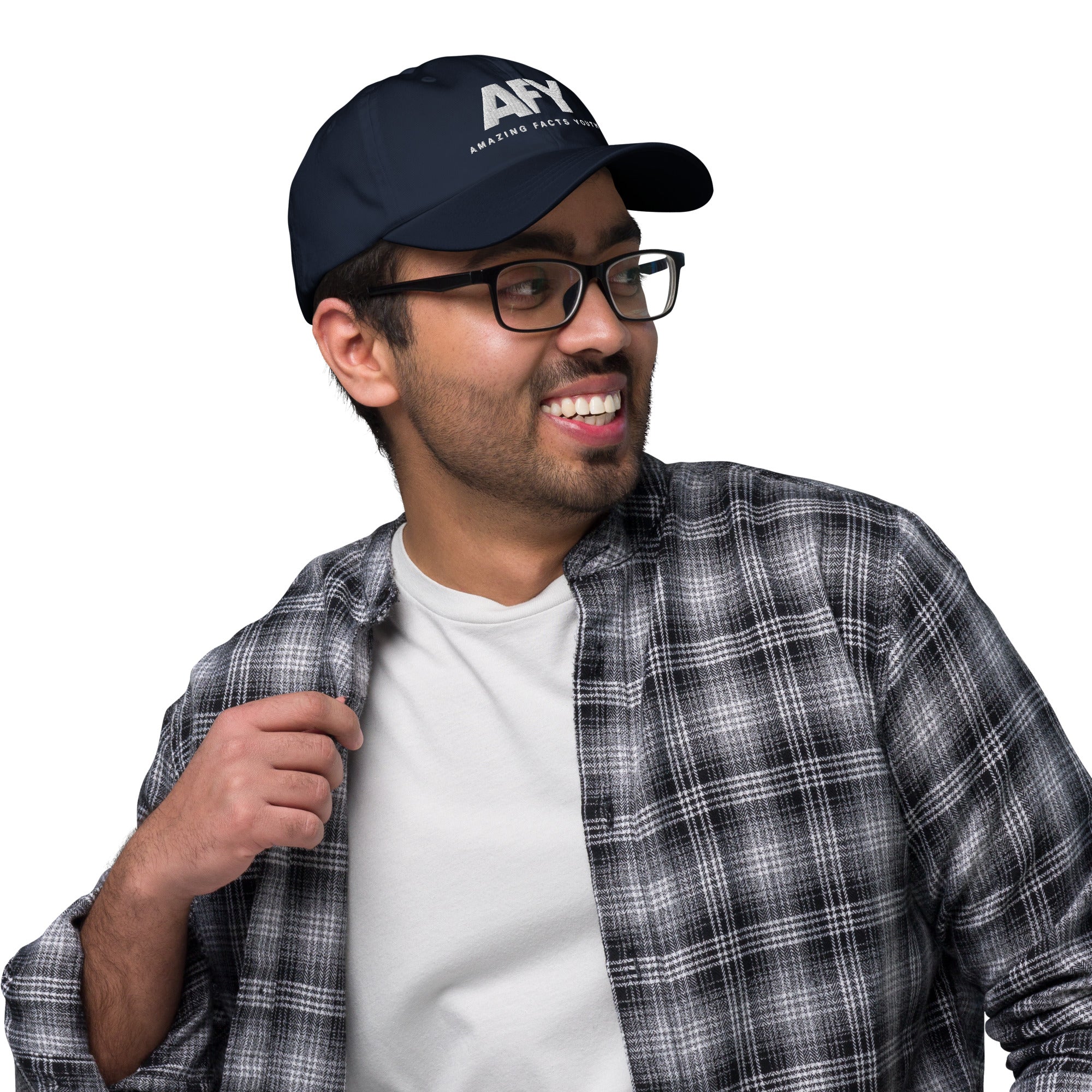 AFY Dad Hat White Logo