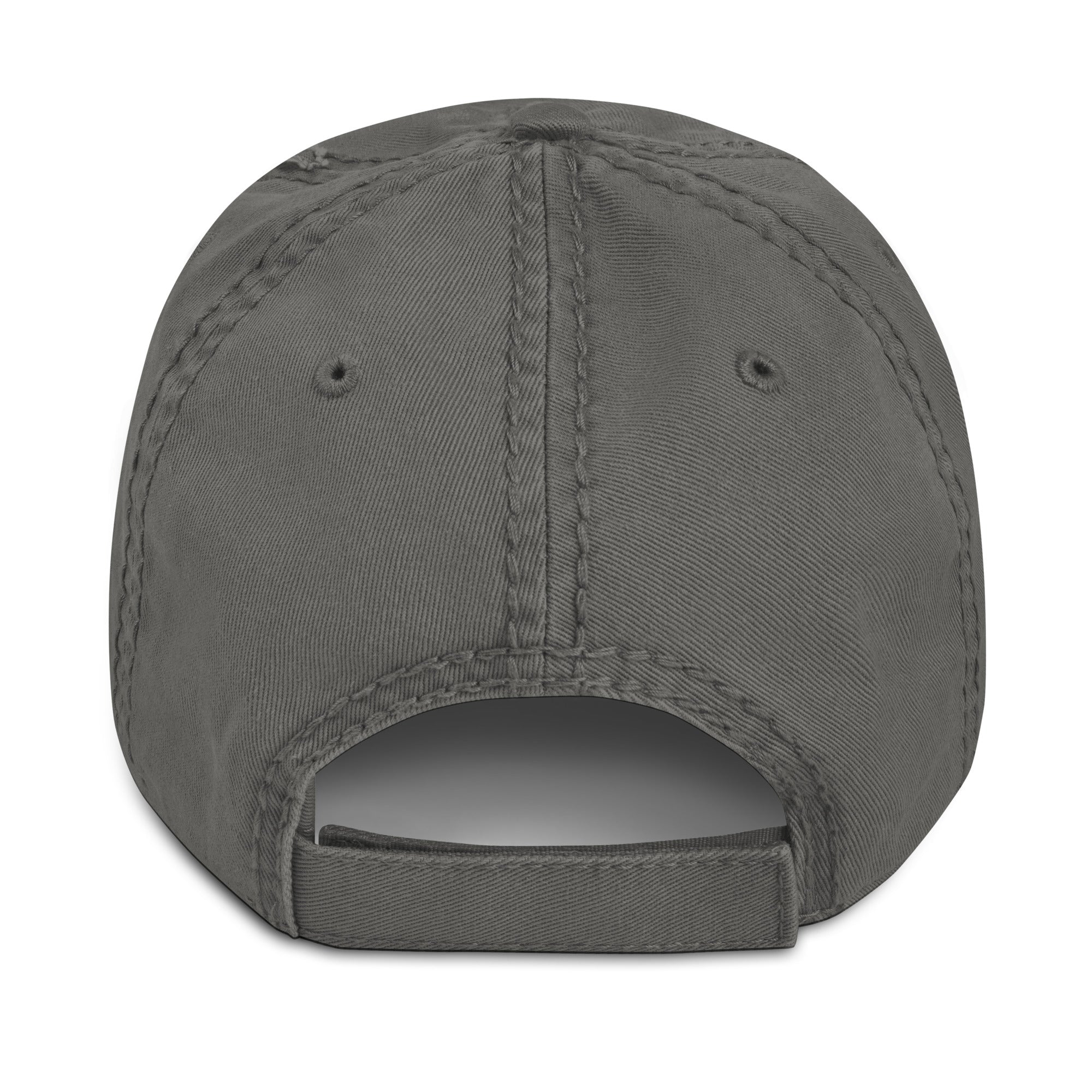 AFY Distressed Dad Hat White Logo