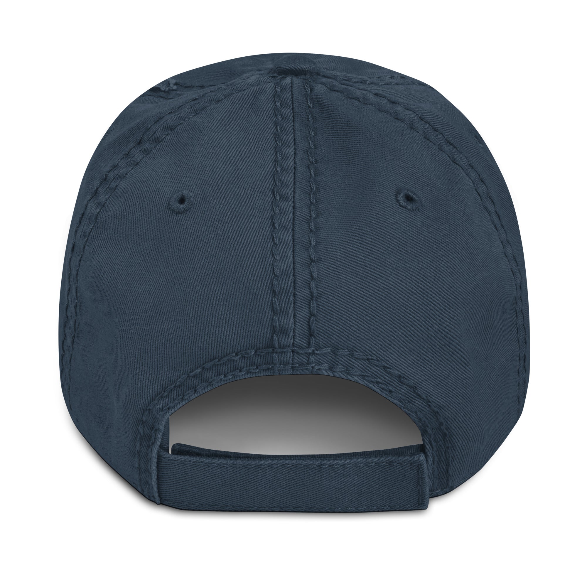 AFY Distressed Dad Hat White Logo