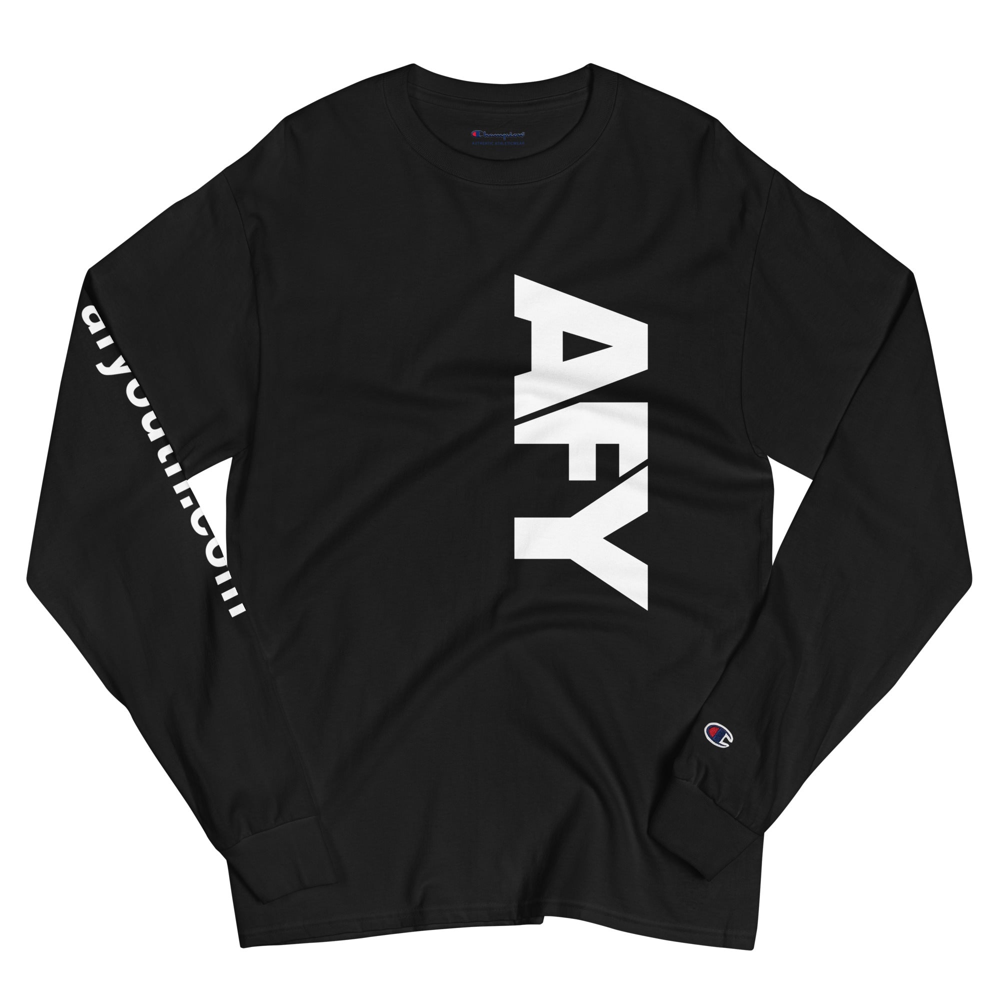 AFY Men's Long Sleeve Shirt White Logo