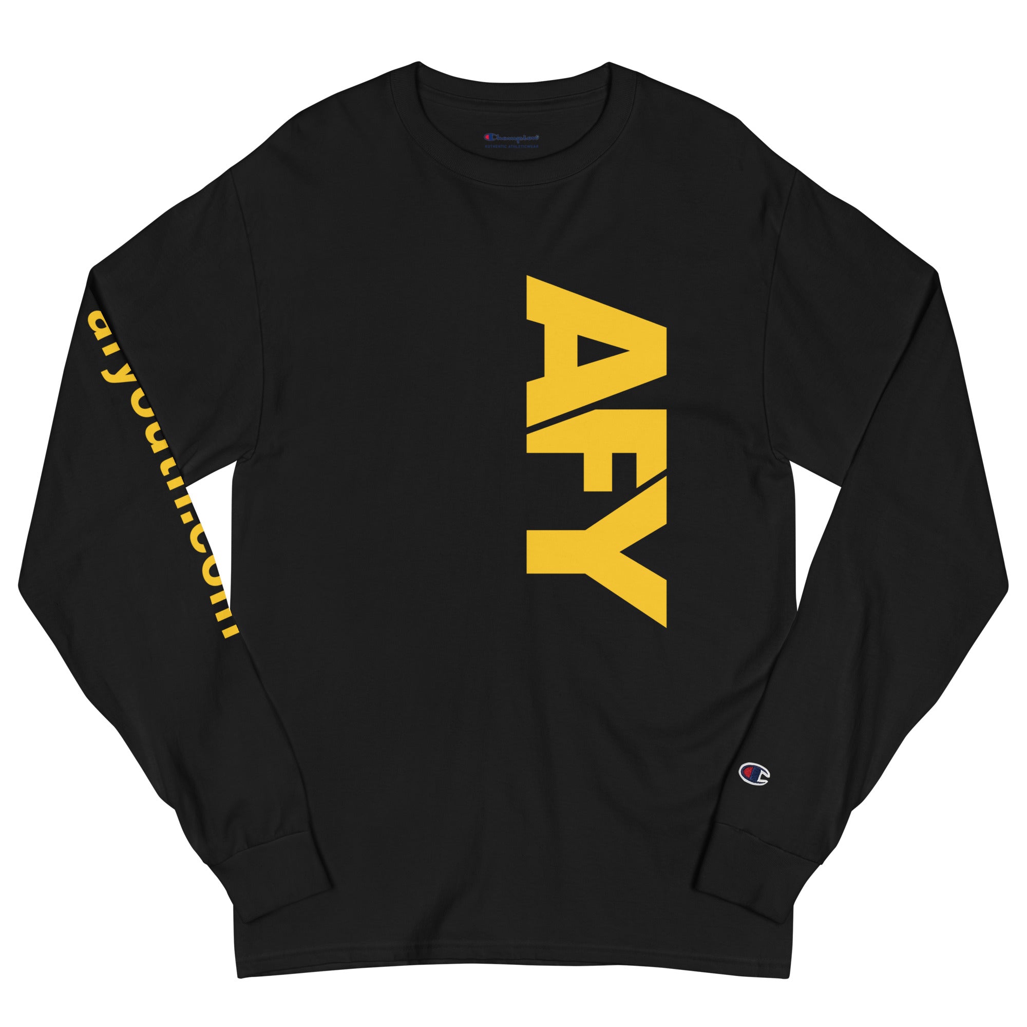 AFY Men's Long Sleeve Shirt Gold Logo