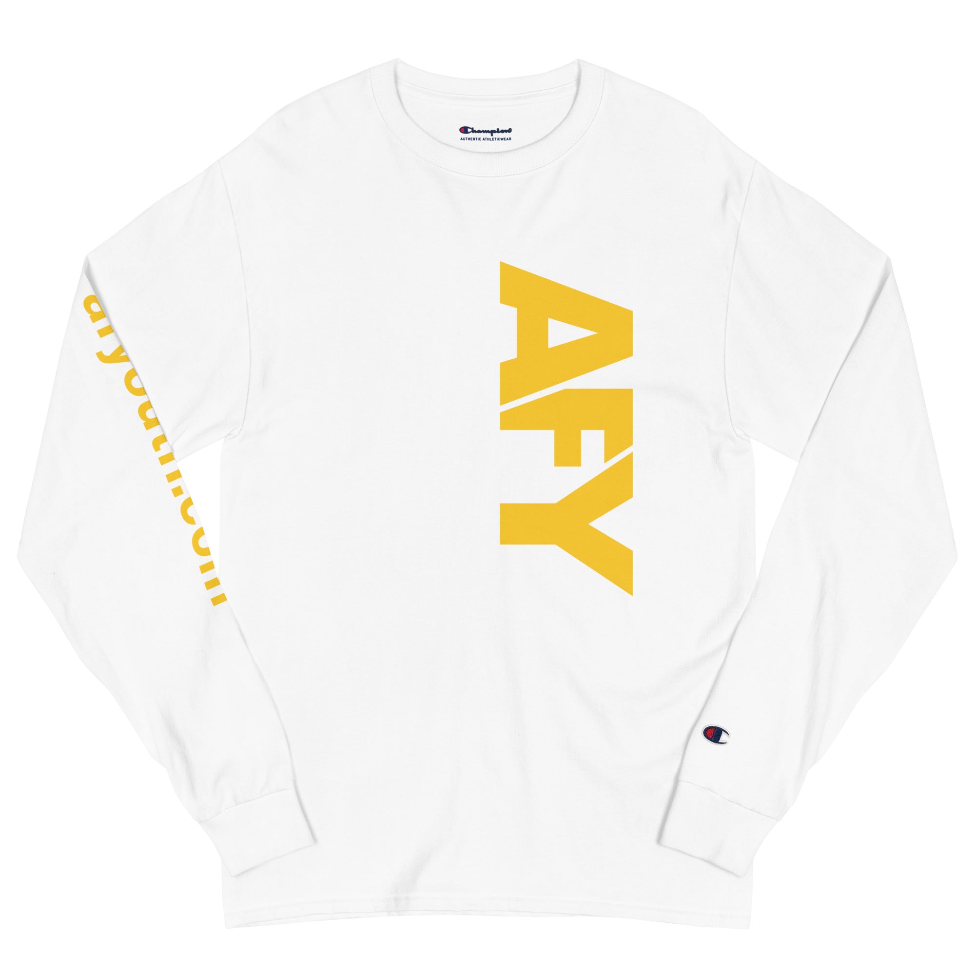 AFY Men's Long Sleeve Shirt Gold Logo