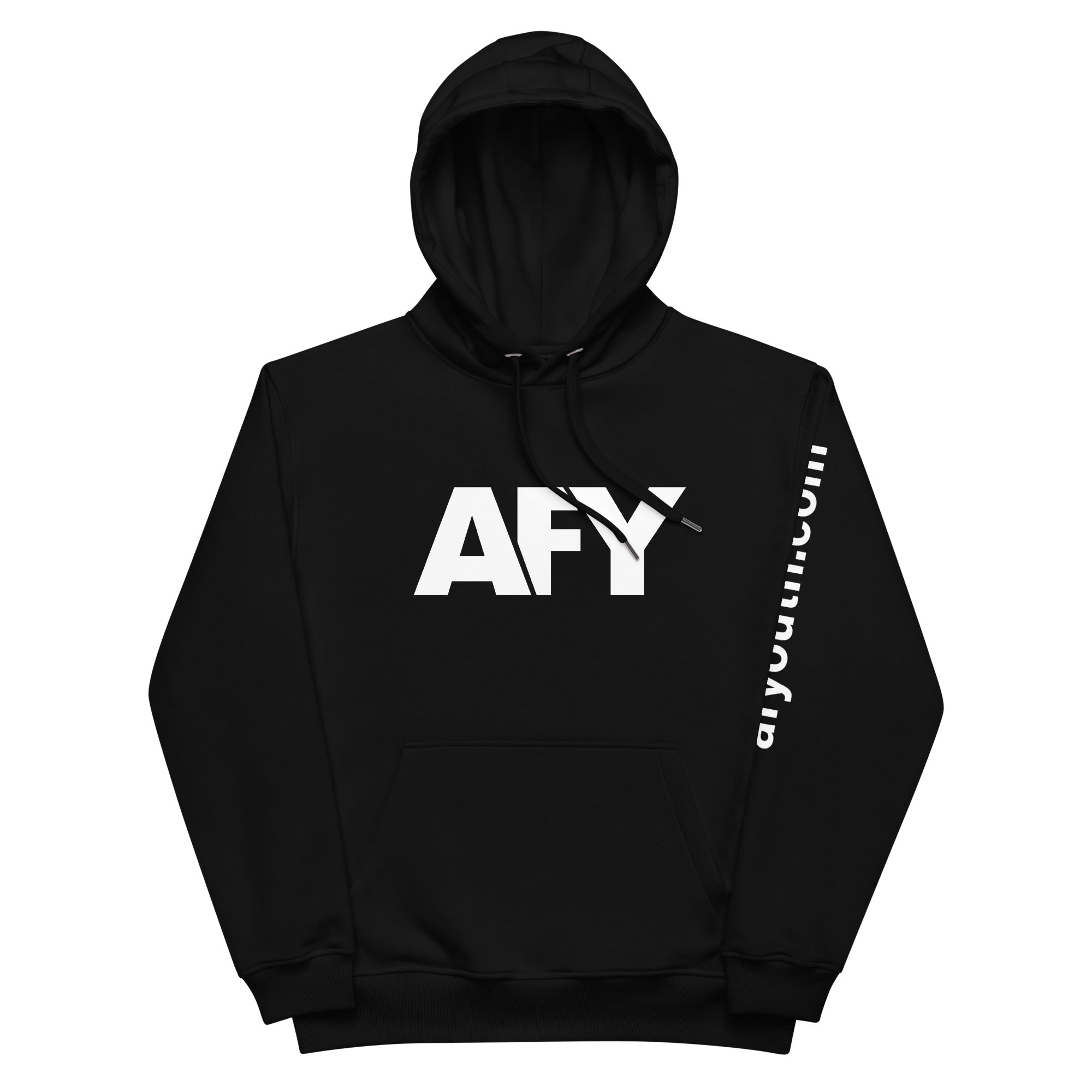 AFY Premium Eco Hoodie White Logo