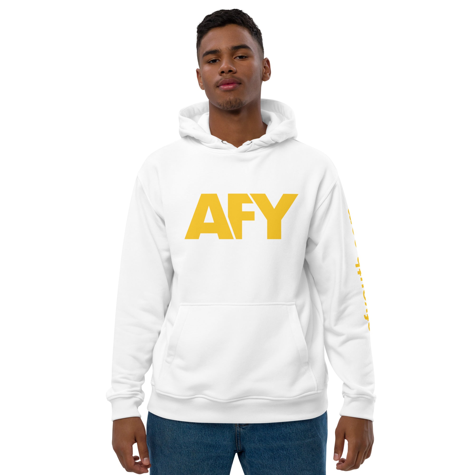 AFY Premium Eco Hoodie Gold Logo