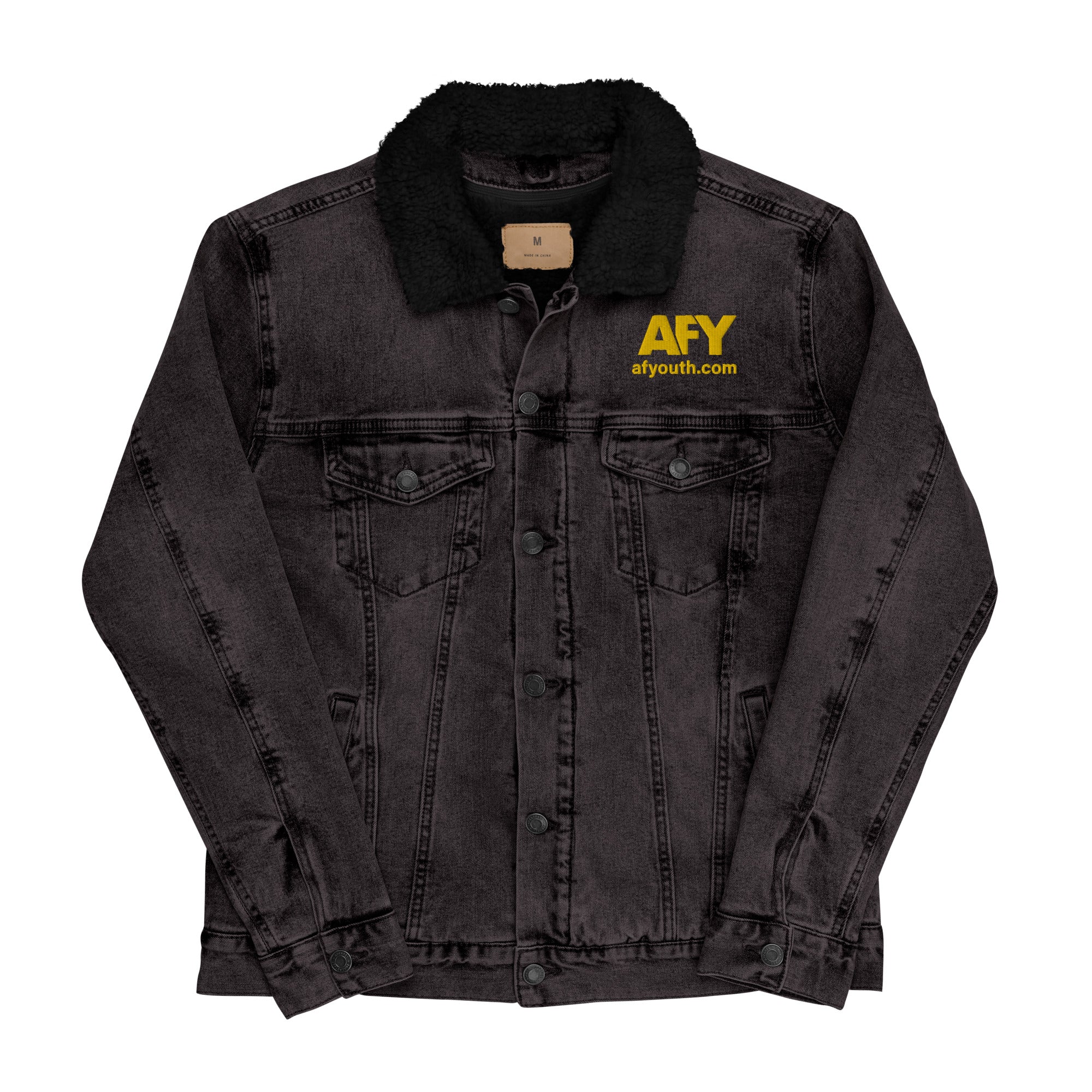 AFY Unisex Denim Sherpa Jacket