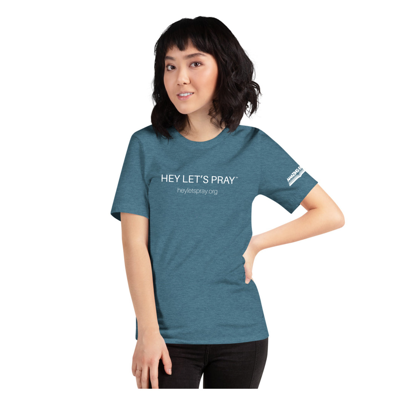 Clearance - Hey Lets Pray! T-Shirt by Amazing Facts