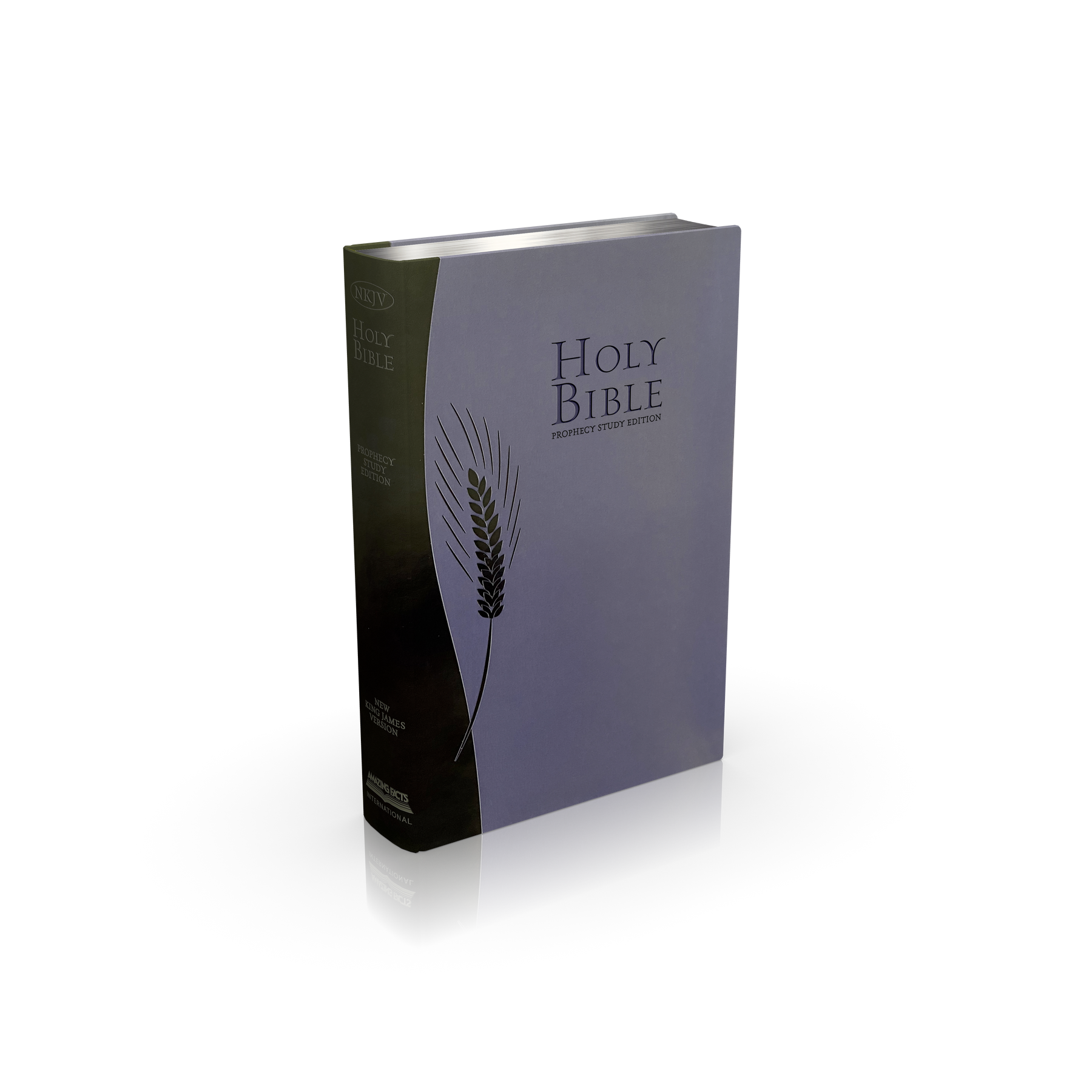 NKJV Prophecy Study Bible (Lavender Leathersoft) by Amazing Facts