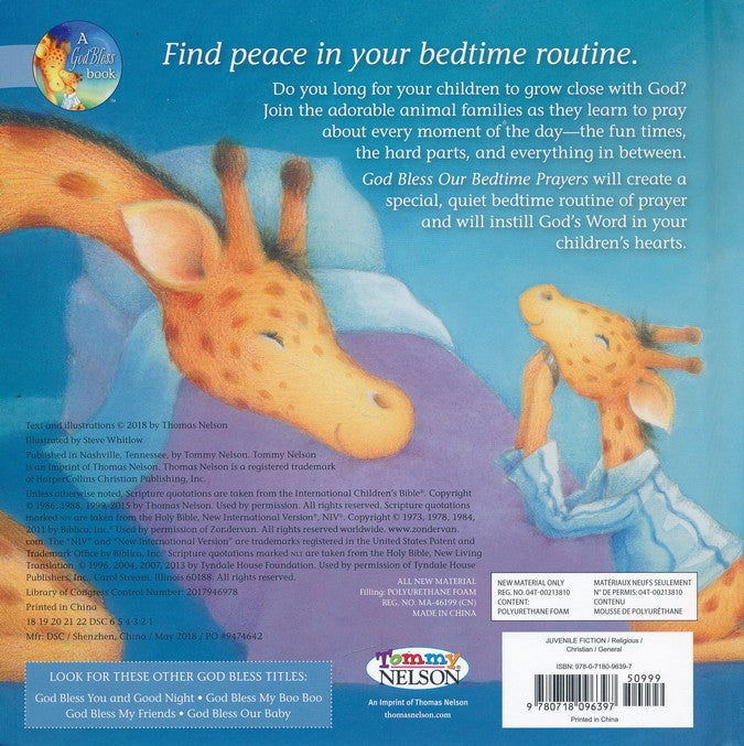 God Bless Our Bedtime Prayers by Tommy Nelson