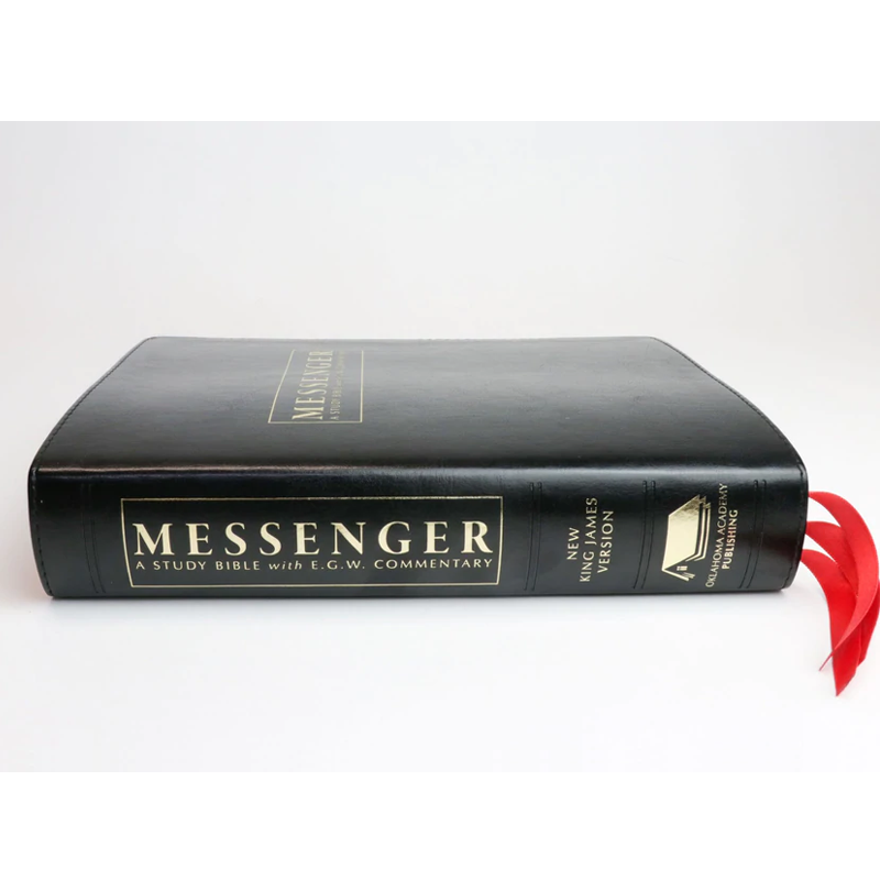 The NKJV Messenger EGW Study Bible - Onyx (Black)