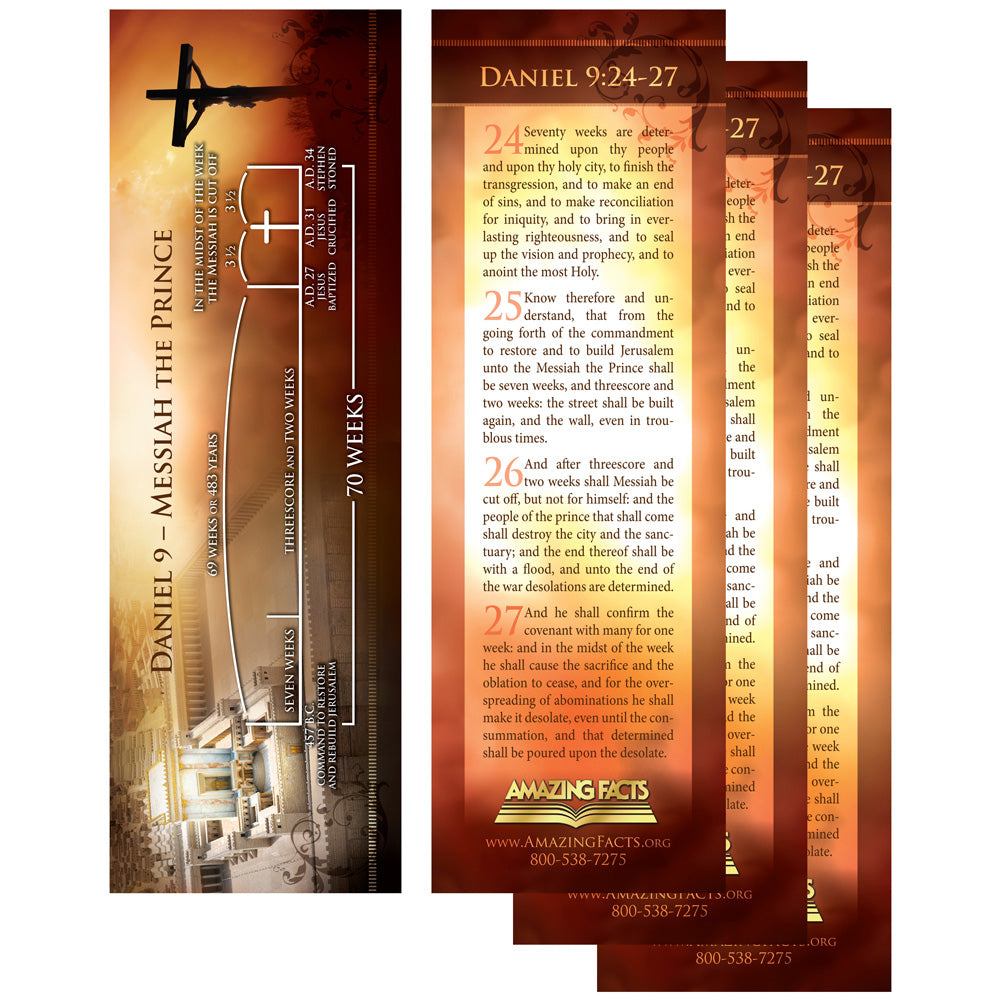 Daniel 9 Bookmark (25/Pack) by Amazing Facts