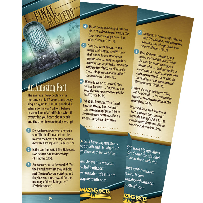 Final Mystery Bookmark (25/Pack) by Amazing Facts