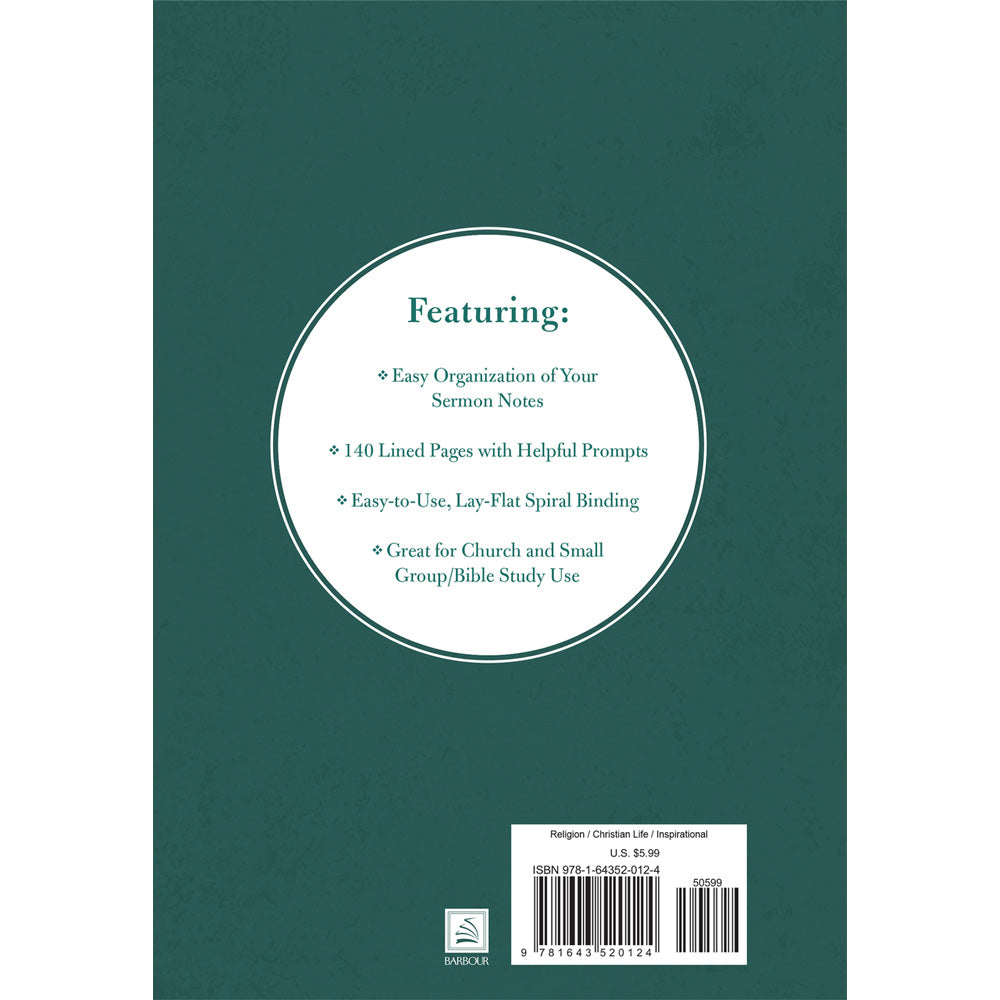 Sermon Notes Journal (Olive Treel) by Barbour Publishing