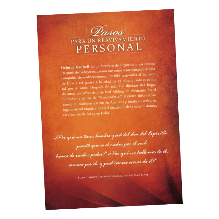 Pasos Para un Reavivamiento Personal (Steps to Personal Revival - Spanish) by Helmut Haubeil