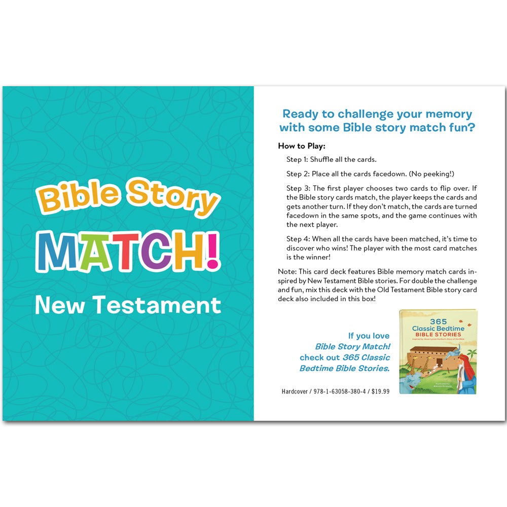 Bible Story Match: Classic Memory Game for Kids by Barbour Publishing