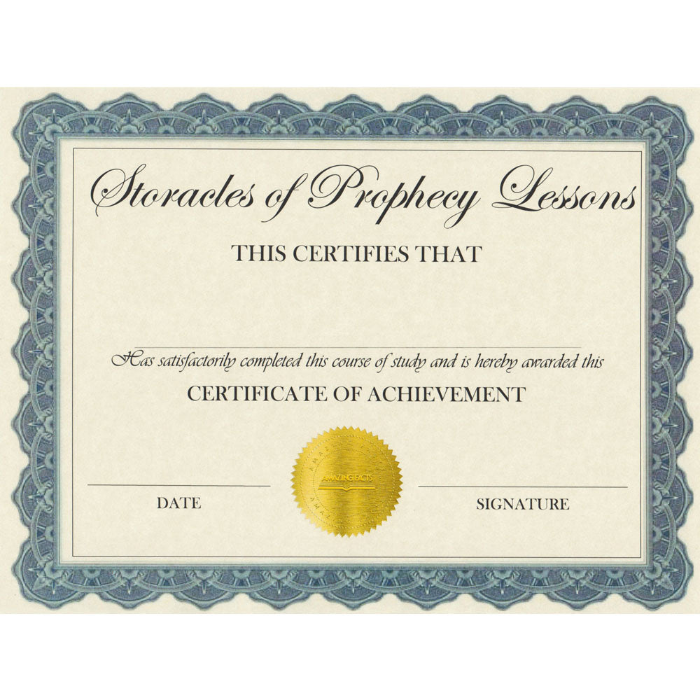 Storacle Lessons Diploma by Amazing Facts