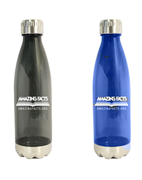 20 oz. Reusable Water Bottle with Stainless Steel Trim by Amazing Facts
