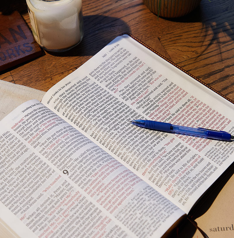 Clearance - NKJV Super Giant Print Reference Bible (Black Leatherflex) by Thomas Nelson