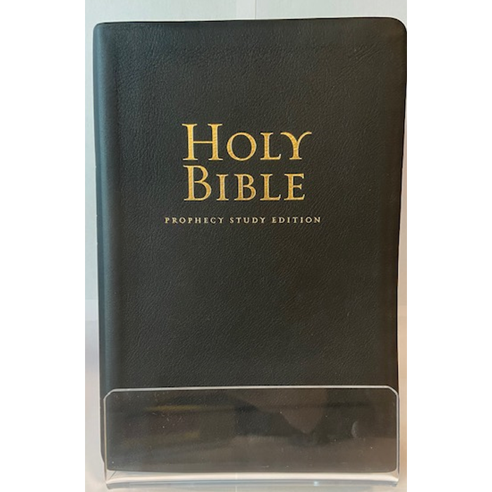 ONE-OF-A-KIND NKJV Prophecy Study Bible Giant Print (Premium Leather) by Amazing Facts